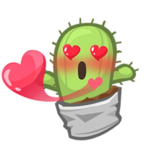 Tiny Cactus - Cute stickers for iMessage Icon