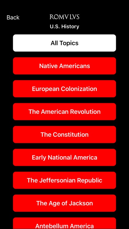 Romulus APUSH Review