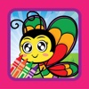 Game for kids coloring Butterfly and Bug edition