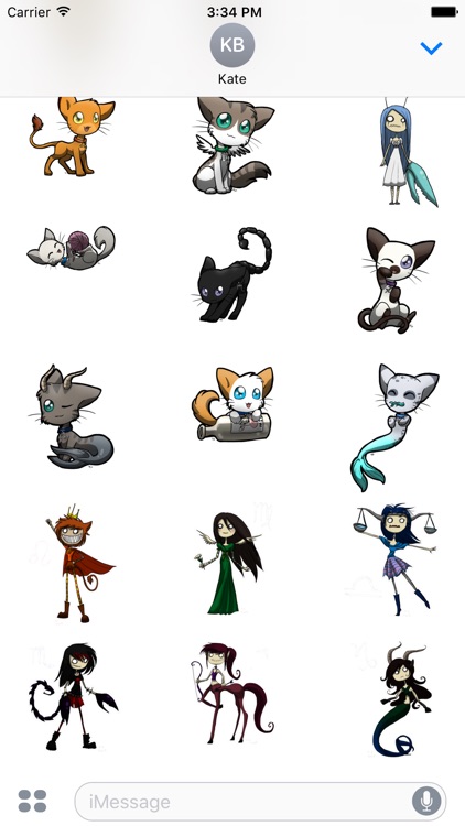 Sunsigns - Redbubble sticker pack