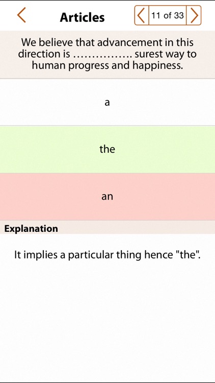 Grammar Express: Articles screenshot-3