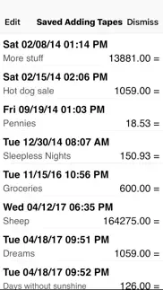 adding tape printing calculator with virtual tape iphone screenshot 3