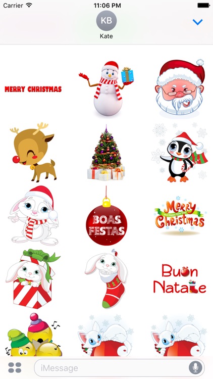 Sweet Christmas Stickers for iMessage