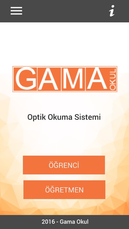 Gama Okul  Optik Okuma