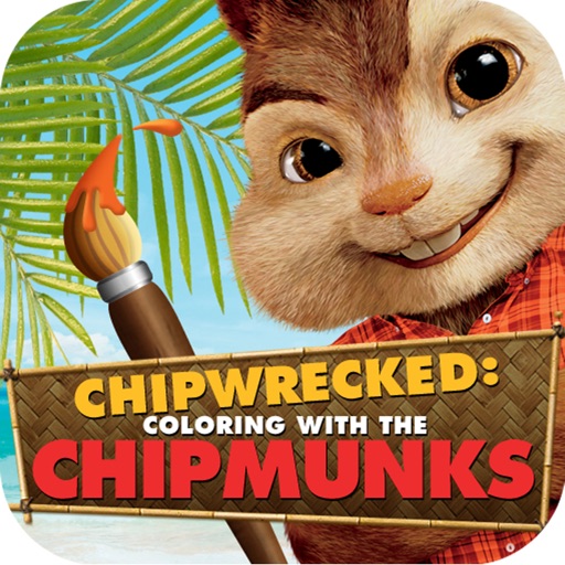 Chipwrecked: Coloring with the Chipmunks iOS App