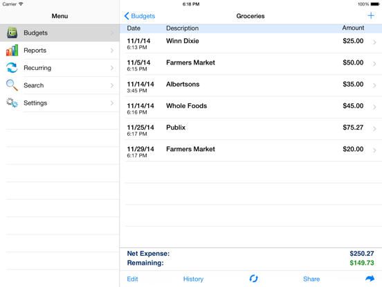 Ace Budget 3 iPad screenshot 4 - Finance app