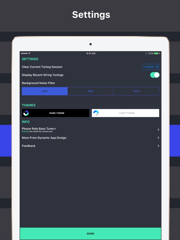 Bass Tuner+ Tuning Simplified iPad screenshot 5 - Music app
