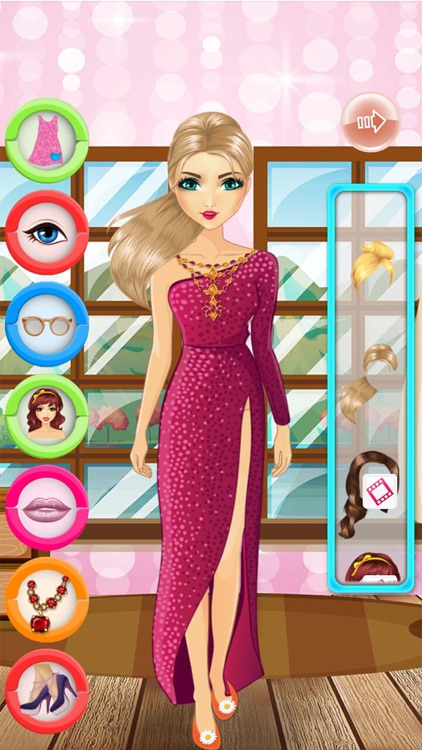 Film girl dress up and makeover