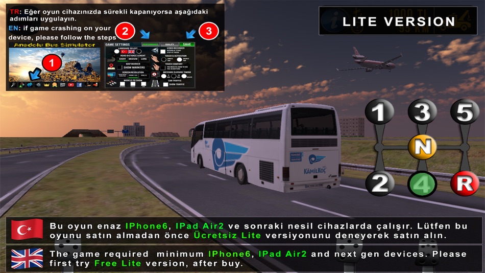 #1. Anadolu Bus Simulator - Lite (iOS) 由: idris Celik