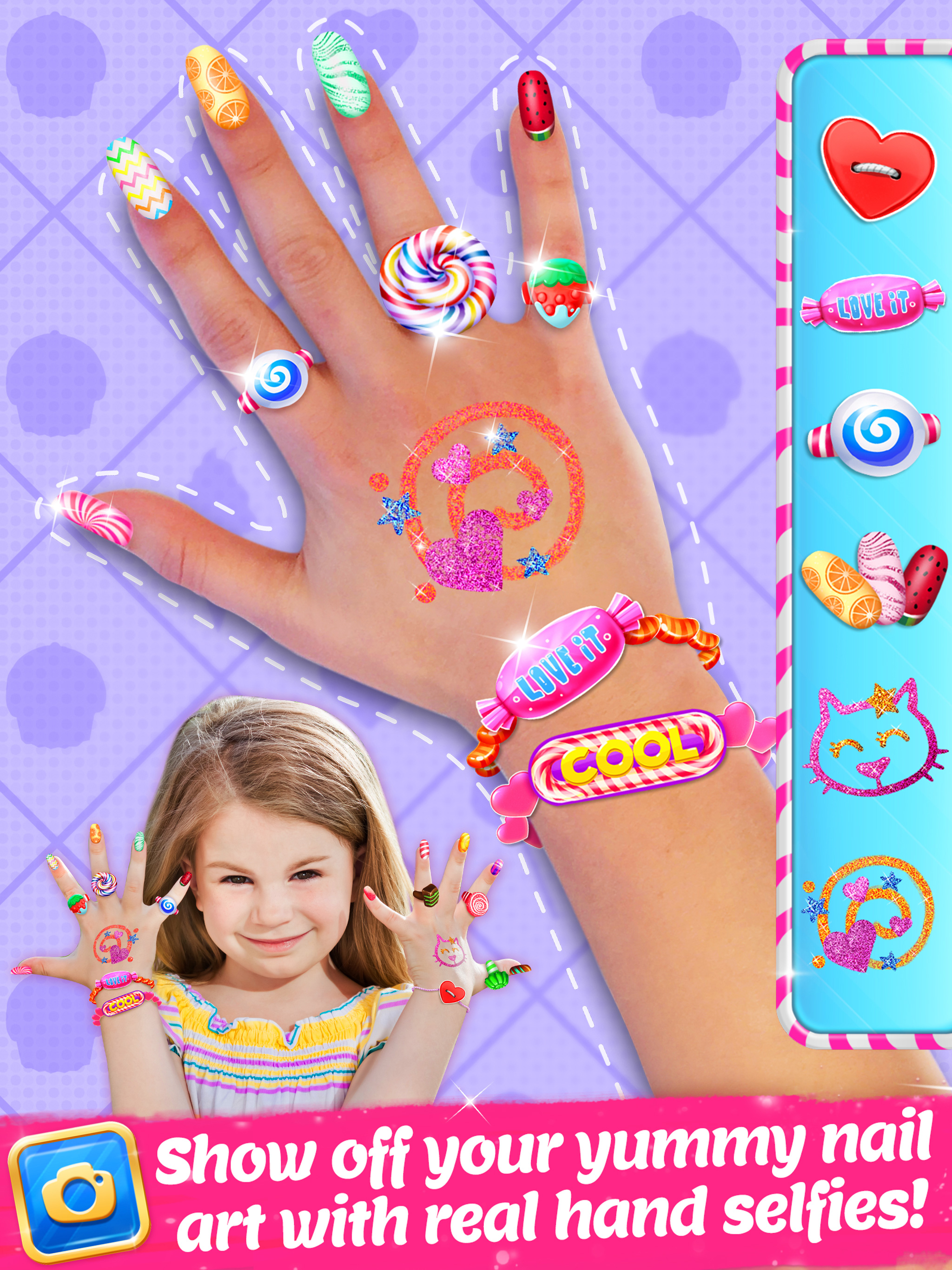 Candy Nail Art - Sweet Spa Fashion Game
