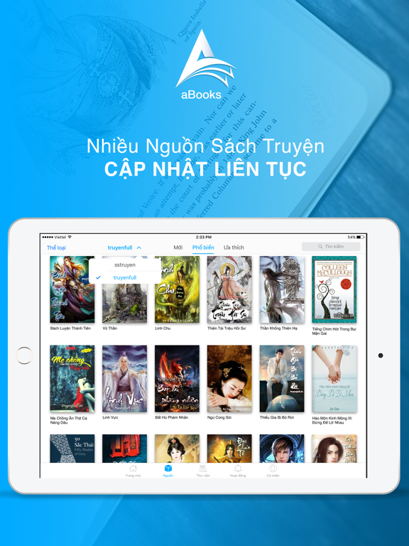 aBooks - Sách Truyện Online iPad screenshot 4 - Book app