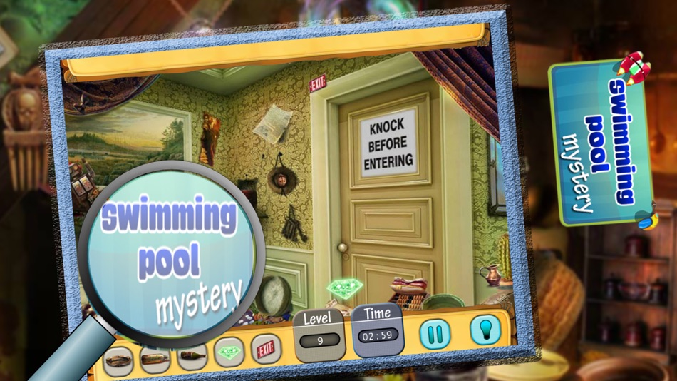 #5. Swimming Pool Mystery Search Hidden Objects Game (iOS) 由: Ajaysinh Jadeja