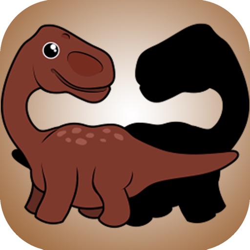 Dinosaurs Shadow Puzzle for kids