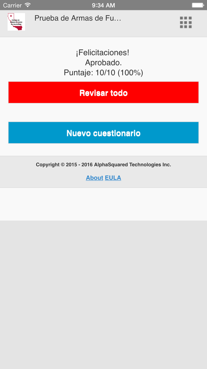 California Firearms Test - Spanish