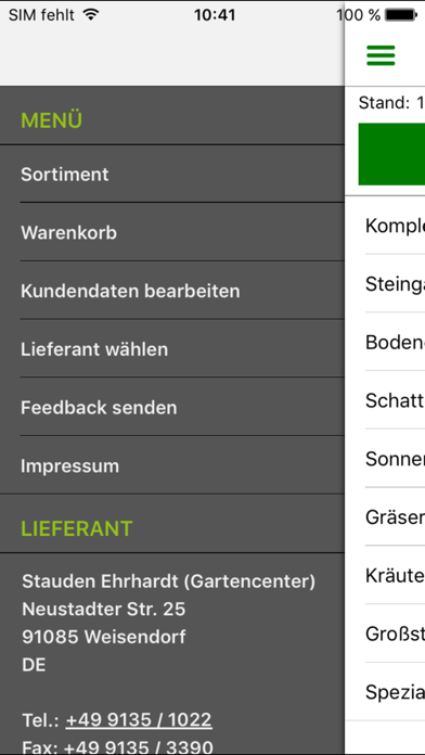 Screenshot #3 pour Stauden Bestell-App