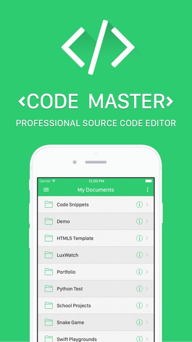 Screenshot #1 pour Code Master - Source Code Editor