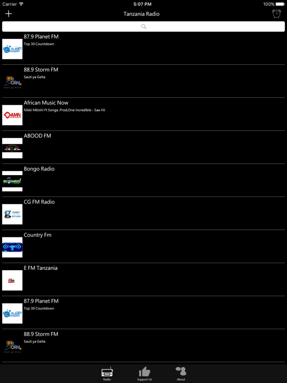 Tanzanian Radio iPad screenshot 1 - Entertainment app