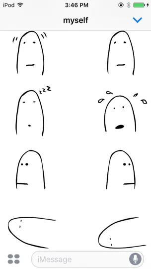 Captura de pantalla de Finger Stickers en iPhone 2