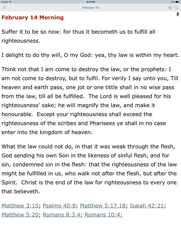 Screenshot #4 pour Daily Light on the Daily Path and KJV Bible Verses