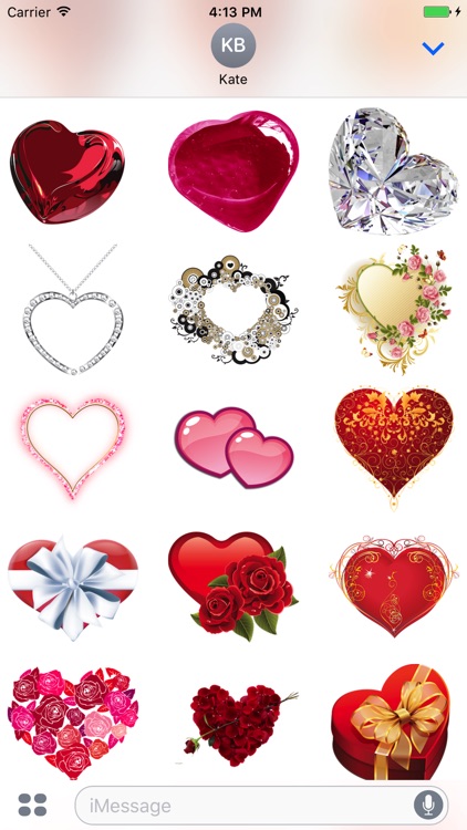 Hearts Love Stickers