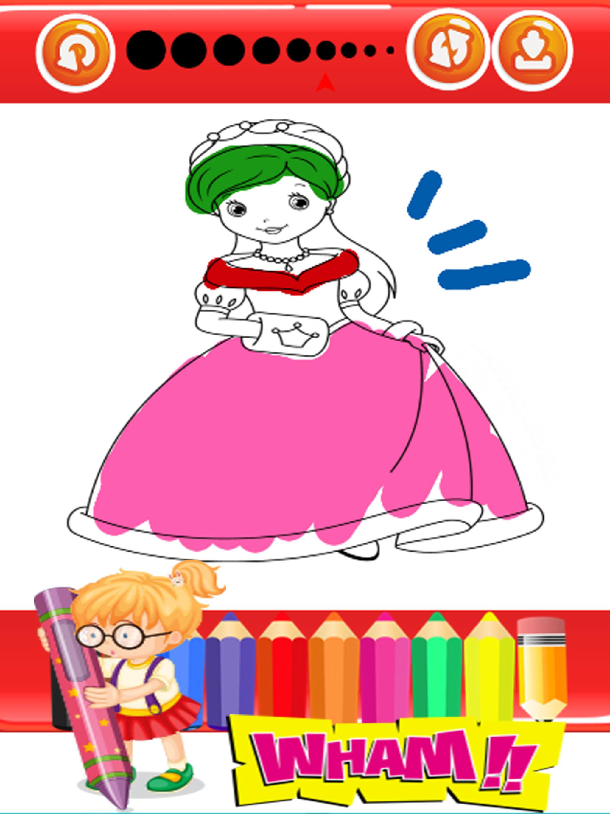 Princess Fairy and Mermaid Coloring Pages For Girl