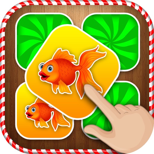 Christmas Fishes Matching Cards - Christmas Games Icon