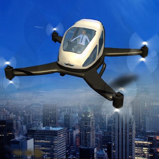 Drone Taxi Flying Car 3D Flight Simulator Icon