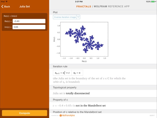 Screenshot #5 pour Wolfram Fractals Reference App