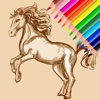 Coloring Book For Kids Games Horse Version