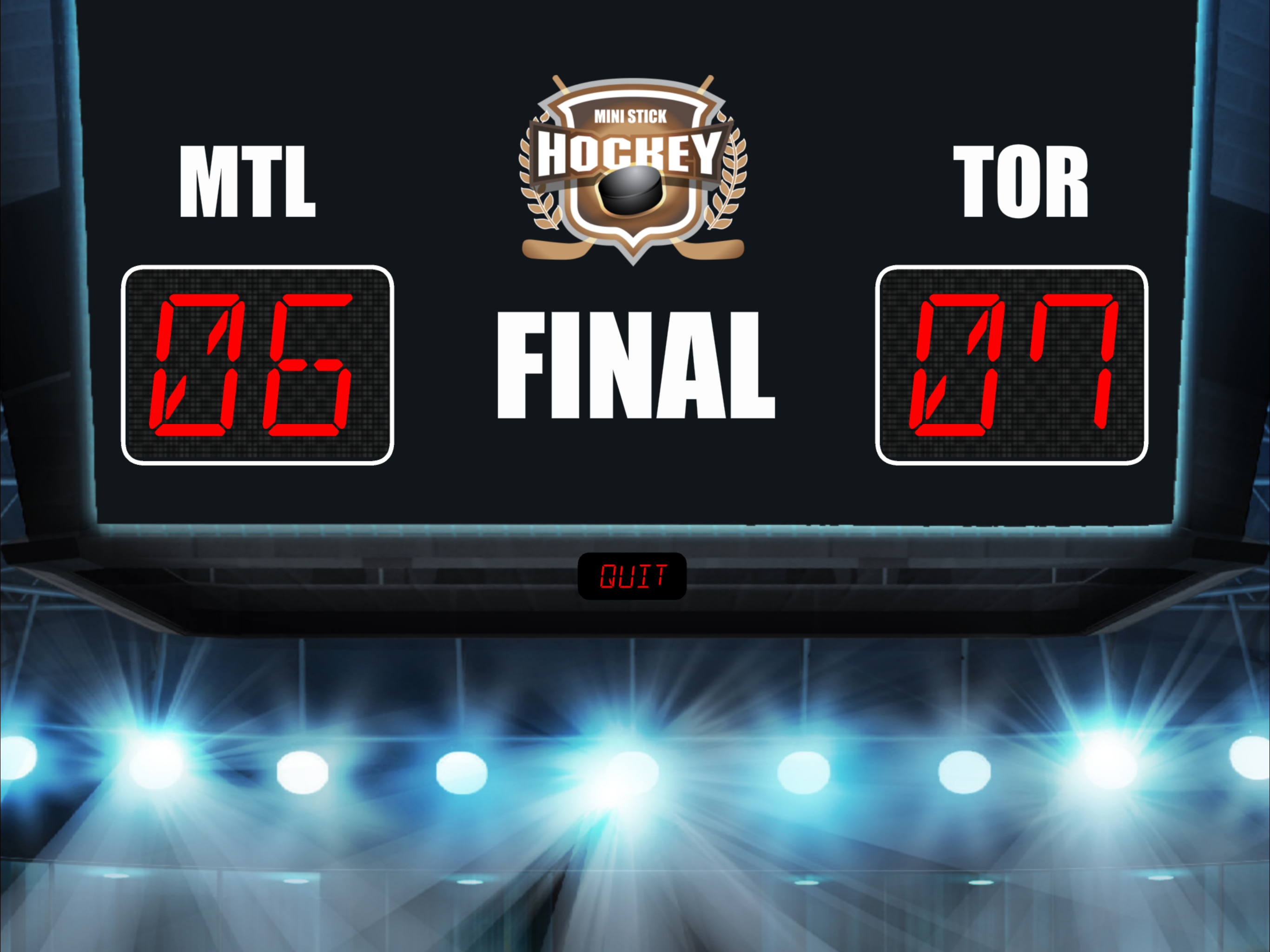Mini Stick Hockey Scoreboard