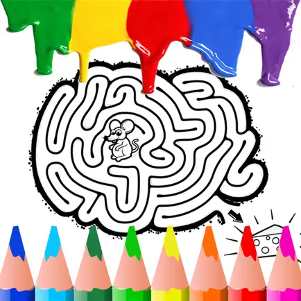 Maze Coloring BookPages Free For Kids Toddler Cheats