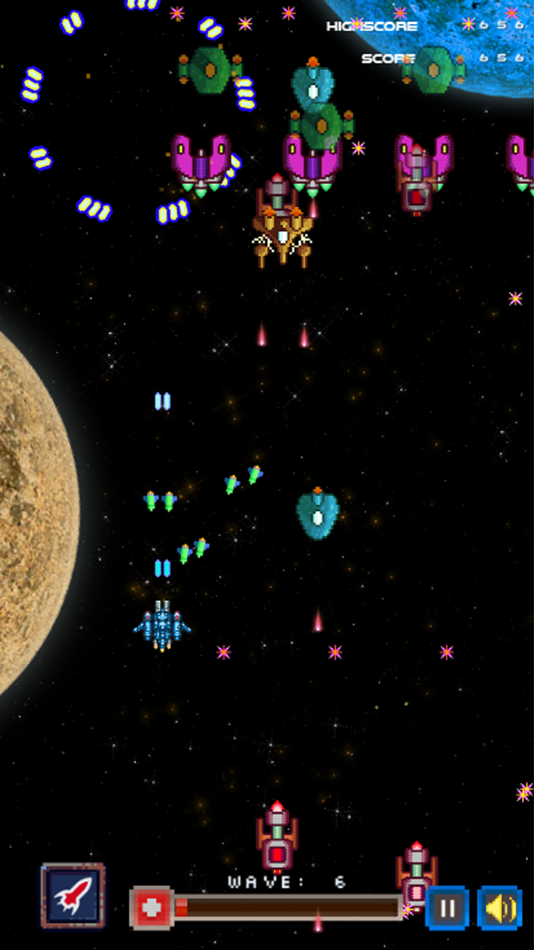 Pixel Spaceship Free ~ 8Bit Space Shooting Games - 1.0 - (iOS)