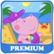 Icon Hippo Beach Adventures. Premium