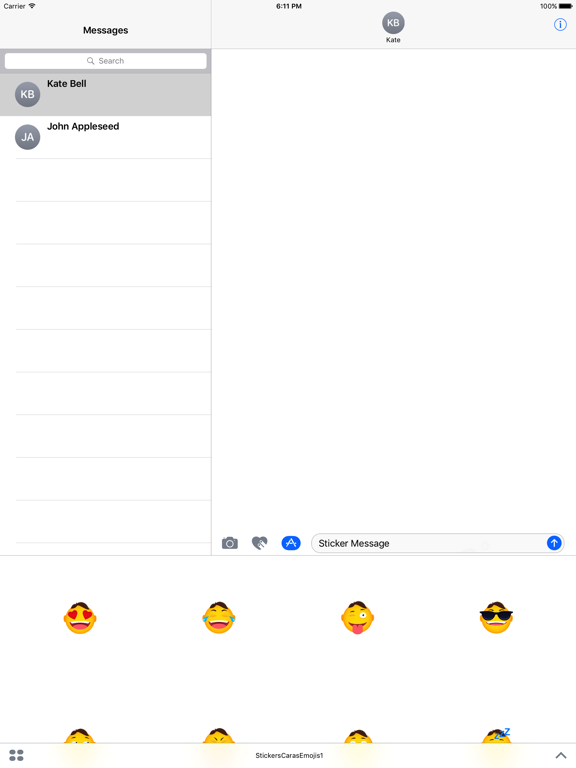 Screenshot #4 pour Stickers Caras Emojis 1