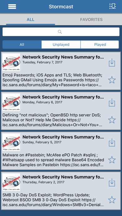 Screenshot #3 pour Internet Storm Center Stormcast