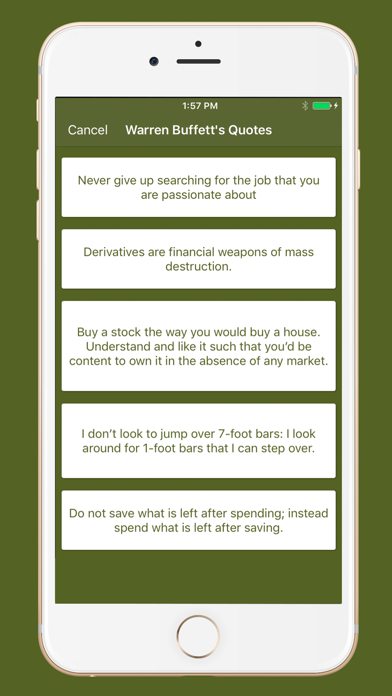 Screenshot #2 pour Warren Buffett's Quotes