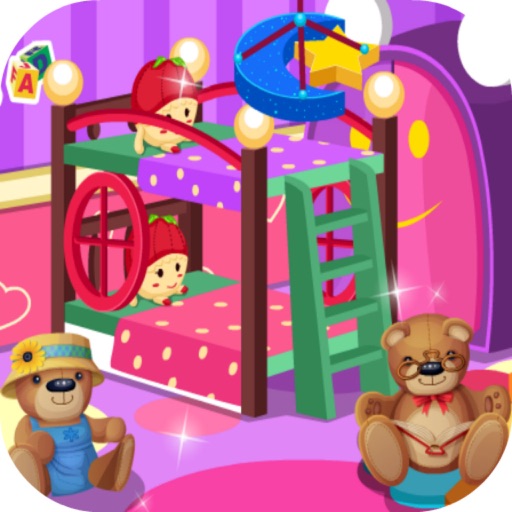 Twin Baby Room Decoration - Warm House Icon