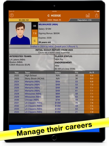 Basketball Agent: Manager Simのおすすめ画像2