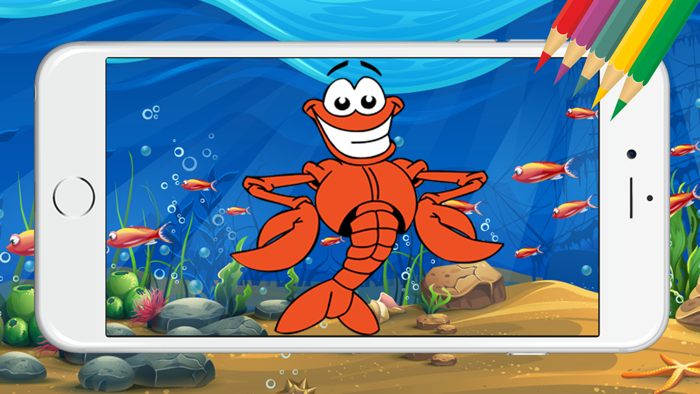 Fantasy UnderWater Coloring Book for Toddlers Game