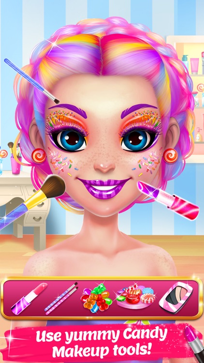 Candy Makeup - Sweet Salon Game for Girls screenshot-1