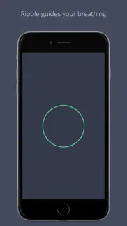 ripple: guided deep breathing iphone screenshot 1
