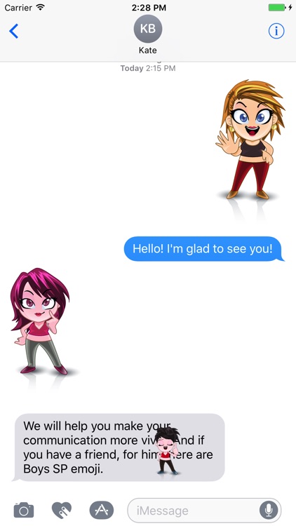 Girls SP emoji stickers screenshot-4