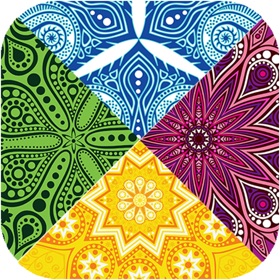螢幕擷取畫面 (4) Mandalas Color Circle On Gravity Switch Iq Test