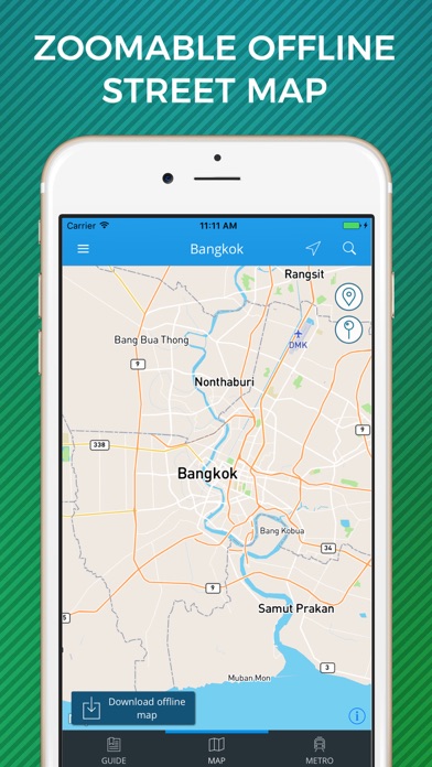 Bangkok Travel Guide with Offline Street Map screenshot 3