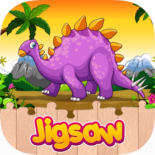 Dinosaur Jigsaw: Puzzle Magic Board Kids Fun Icon