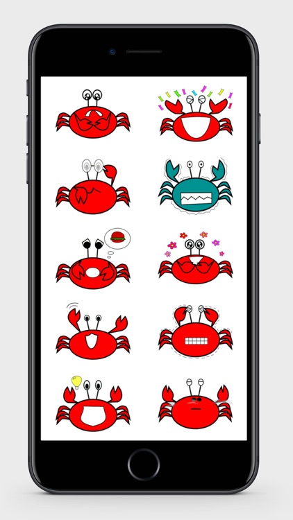 Red Crab Stickers screenshot-3