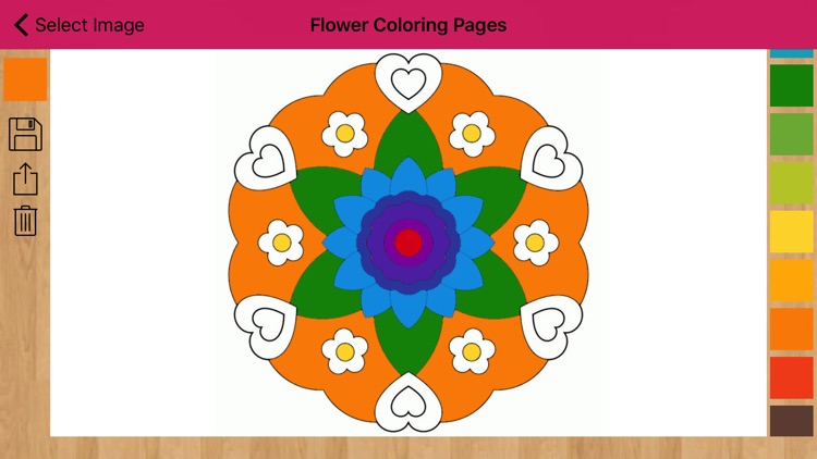 Flower Coloring Pages - Mandala Flower screenshot-4