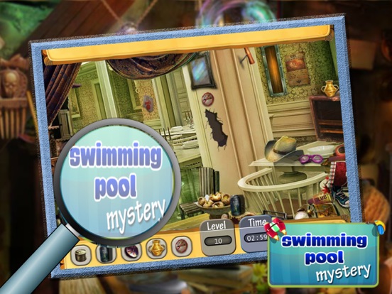 Screenshot #4 for Swimming Pool Mystery Search Hidden Objects Game