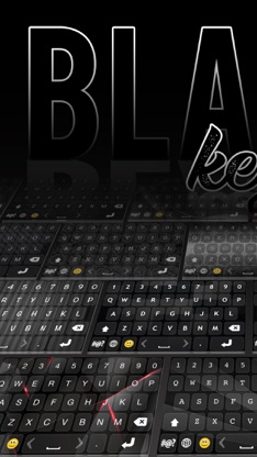 Black keyboard Themes – Cool Fonts Changer screenshot 1