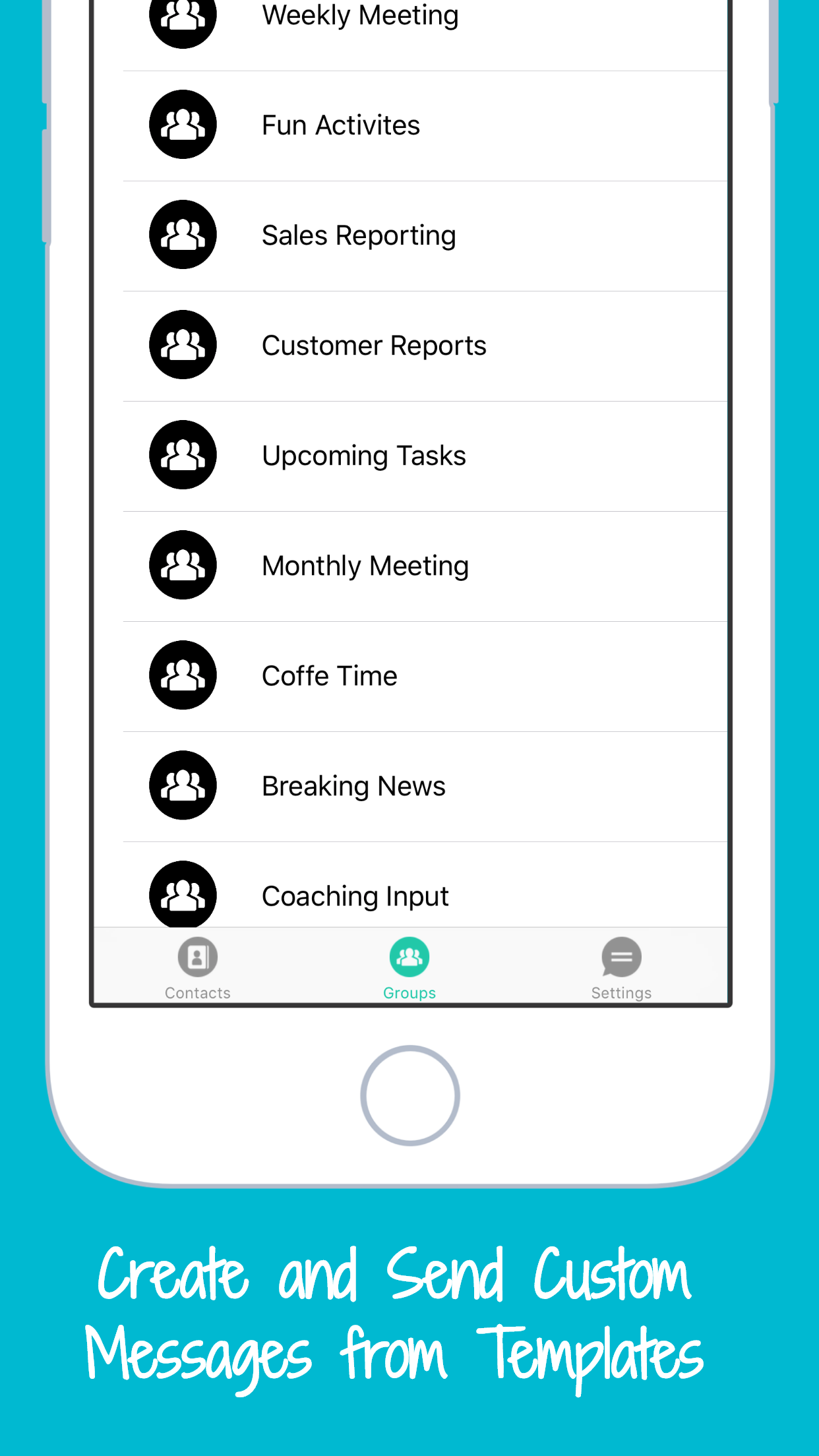 Contacts Group Texting & SMS Text Mass Messaging screenshot 5